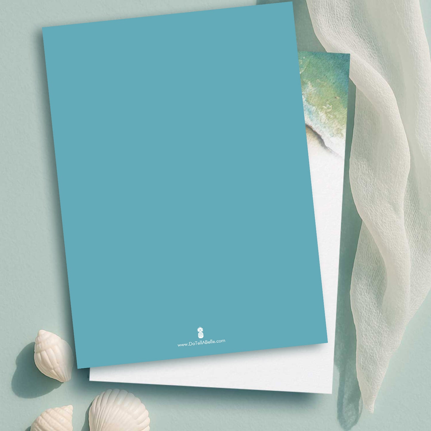 Beach Bridal Shower Invitations | Watercolor Sea Turtle | Do Tell A Belle