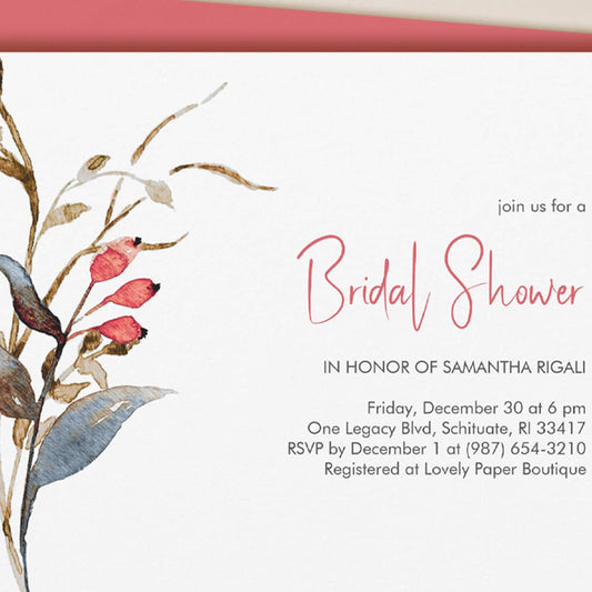Fall Bridal Shower Themes Invitations by Do Tell A Belle
