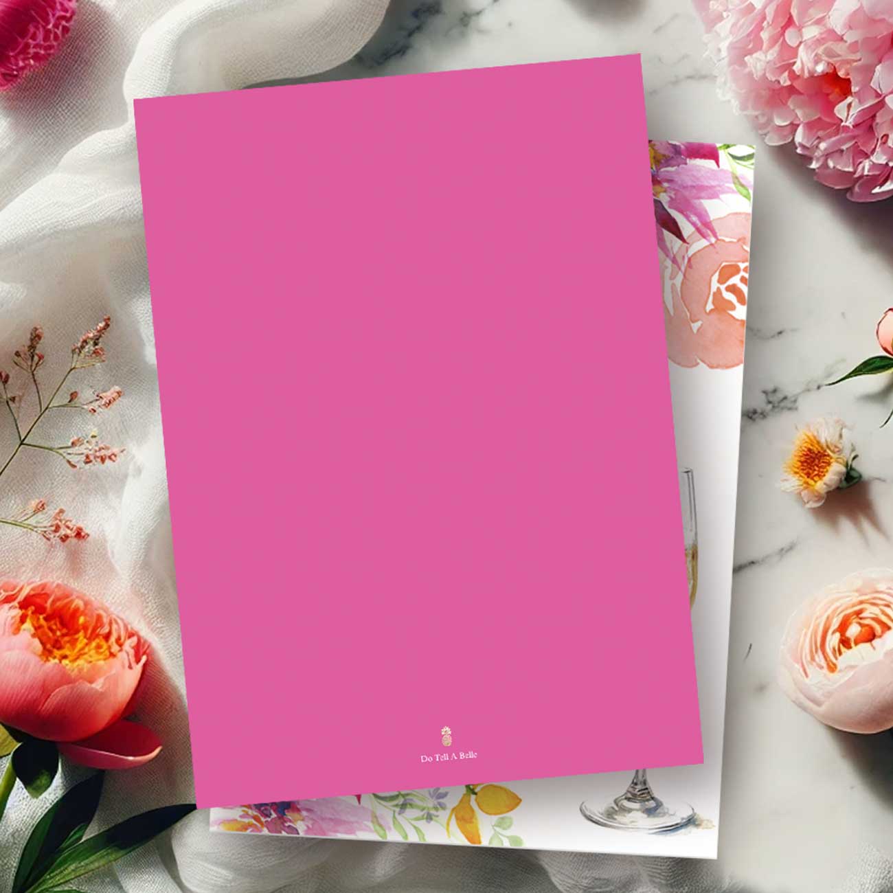 Love Is in Bloom Bridal Shower Invitation – Pink & Orange Watercolor Floral Design | Do Tell A Belle