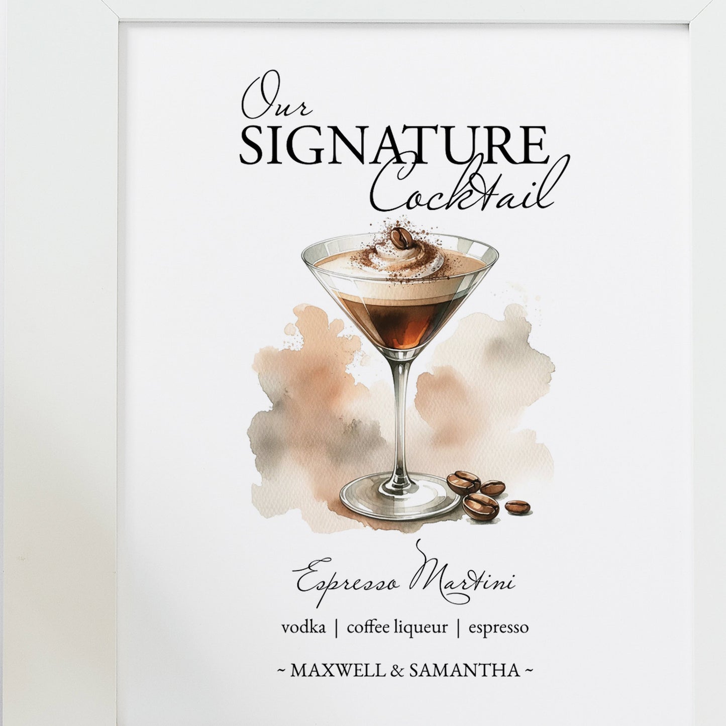 Printable Bar Signs | Espresso Martini