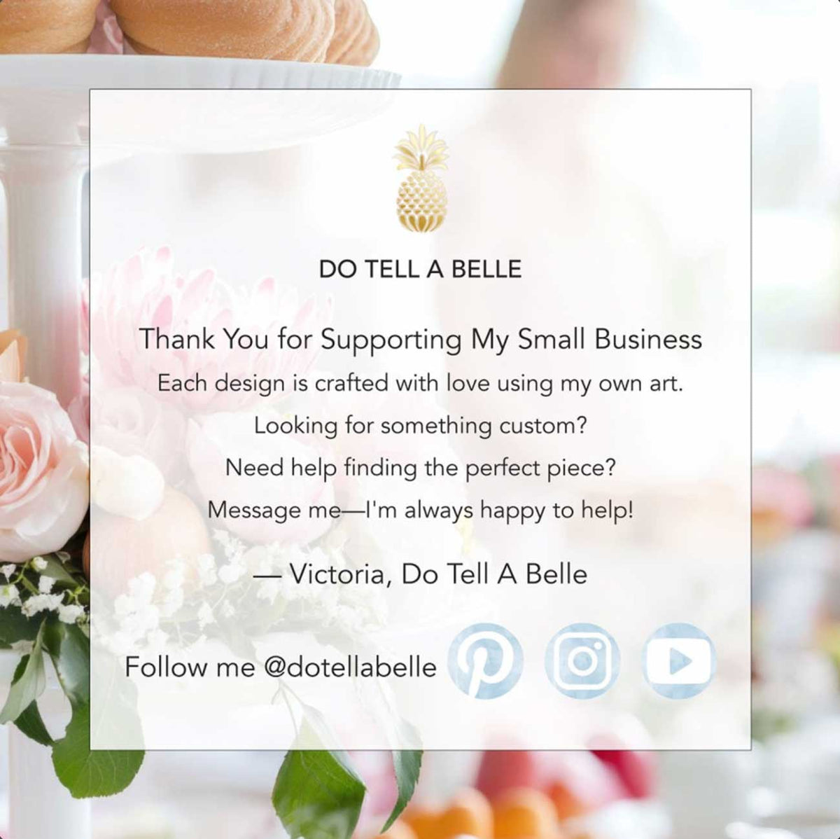 Do Tell A Belle custom wedding invitations featuring original hand-painted watercolor art by a small business